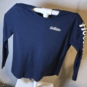 Hollister Navy Long Sleeve Shirt